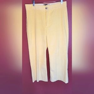 ZARA women Corduroy Yellow  Pants